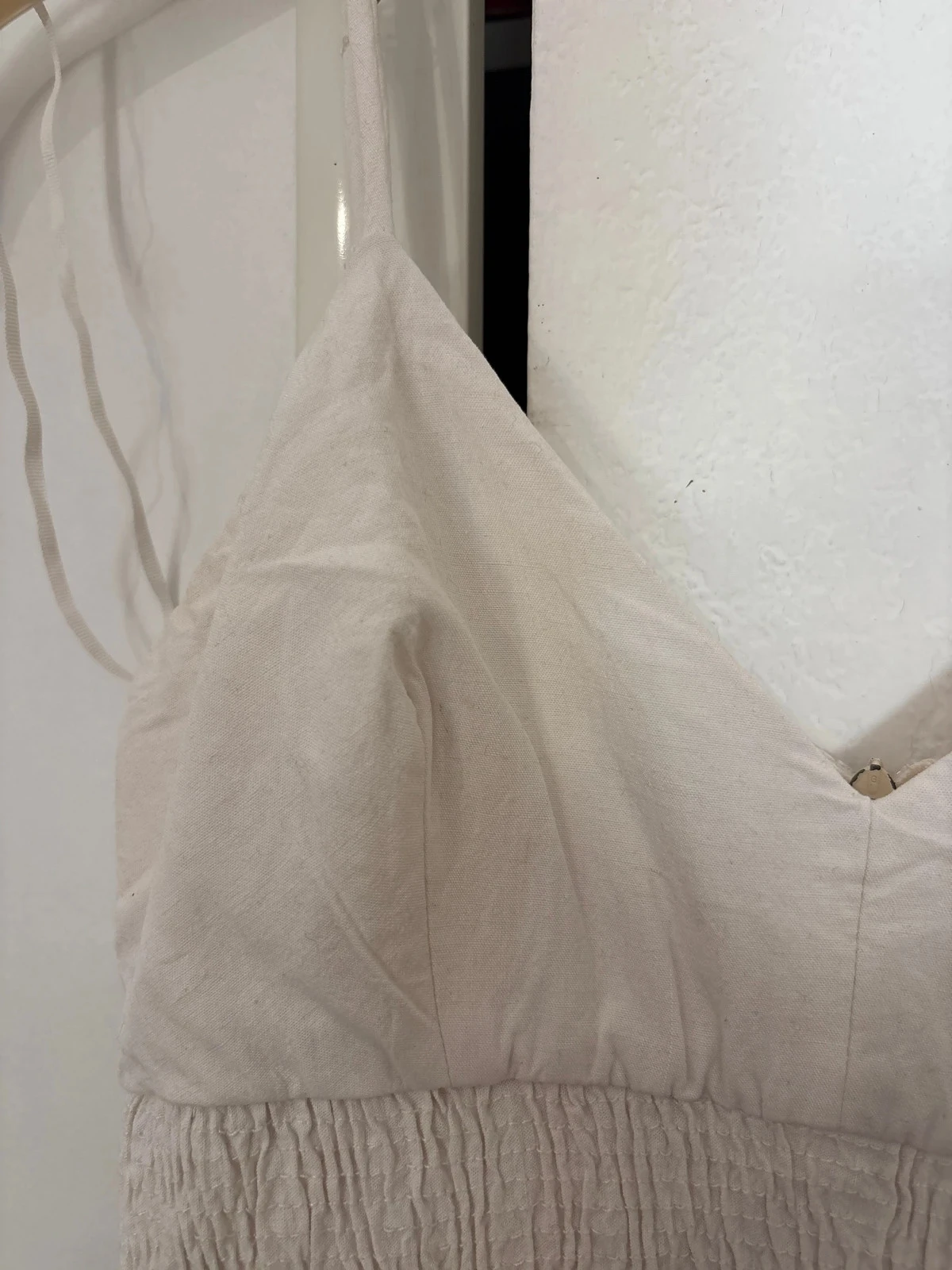 White dress with pockets Zara size S – photo 3